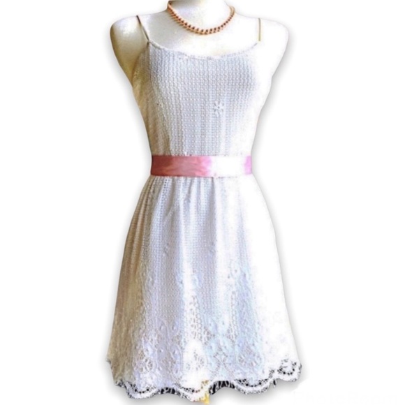 VINTAGE Henri Bendel Dress Needlepoint Lace 6 - Picture 2 of 10